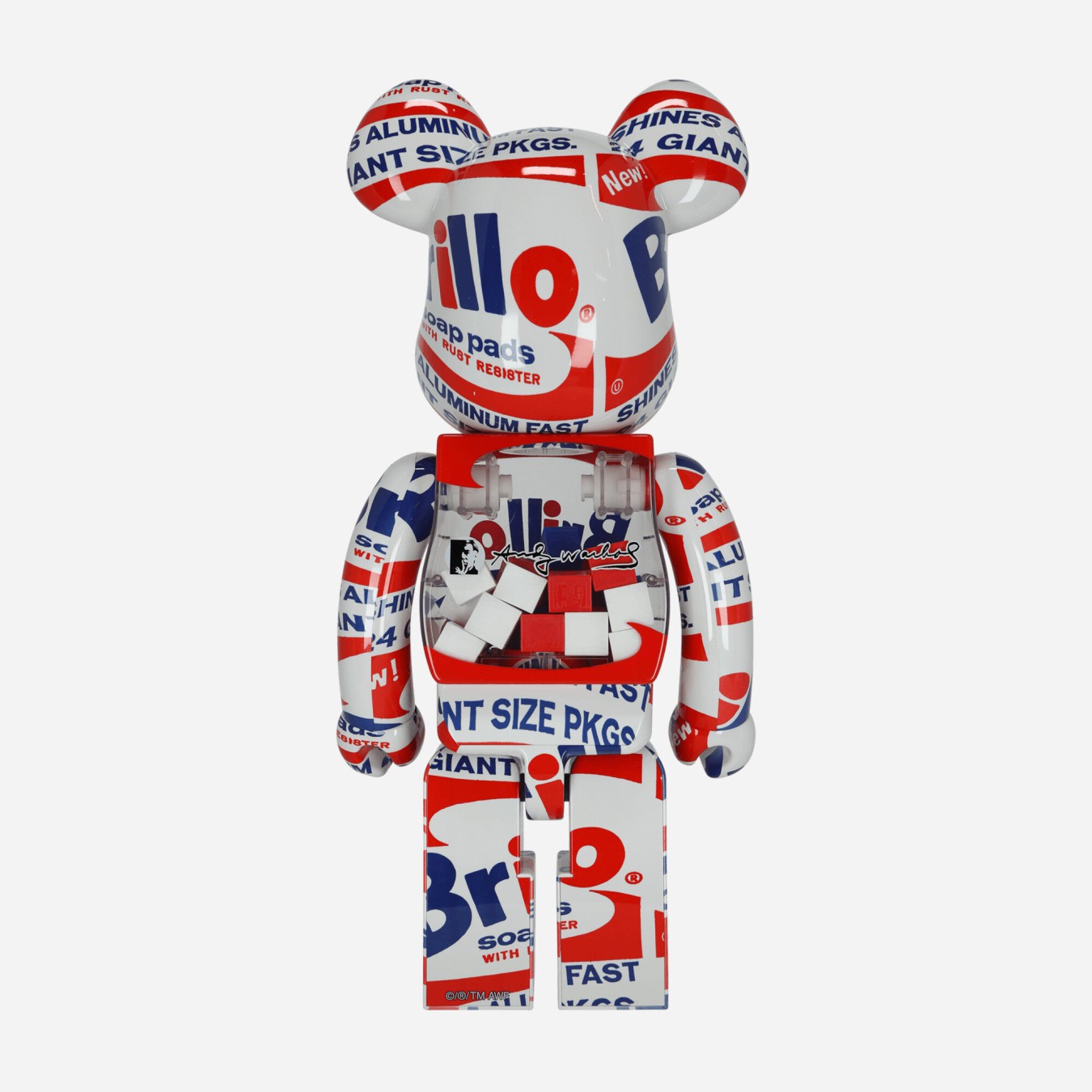 Medicom 1000% Andy Warhol Brillo 2022 Be@rbrick