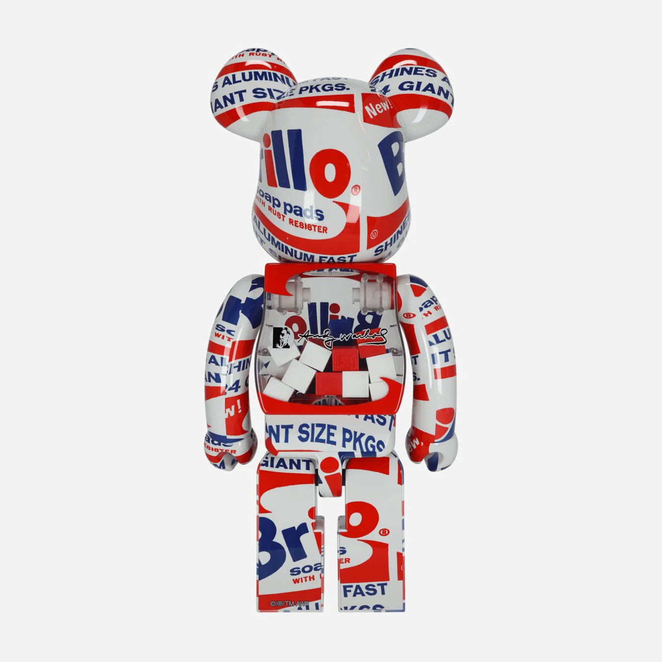 Medicom 1000% Andy Warhol Brillo 2022 Be@rbrick