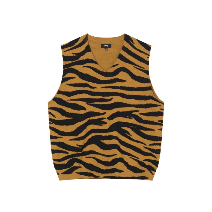 Stüssy Tiger Printed Sweater Vest