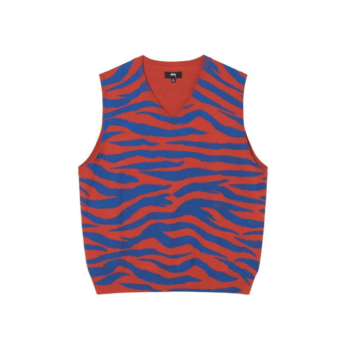 Stüssy Tiger Printed Sweater Vest