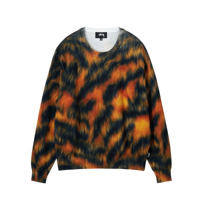 Stüssy Printed Fur Sweater