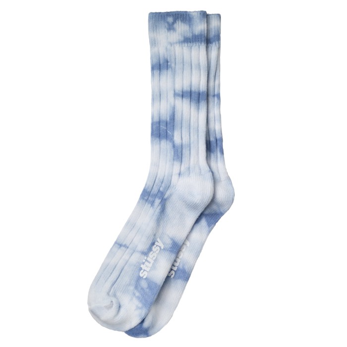 Stüssy  Dyed Stripe Ribbed Crew Socks