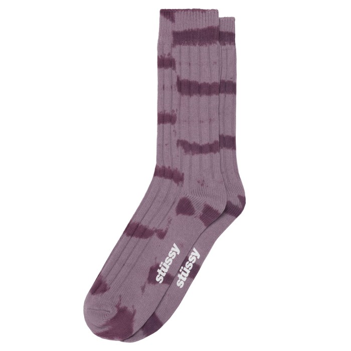 Stüssy Dyed Stripe Ribbed Crew Socks