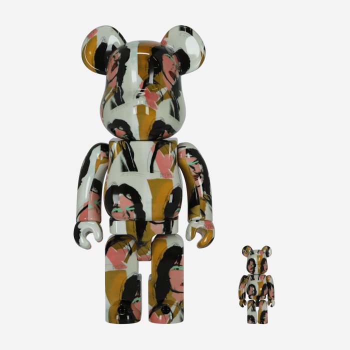 Medicom 100% + 400% Andy Warhol Mick Jagger Be@rbrick