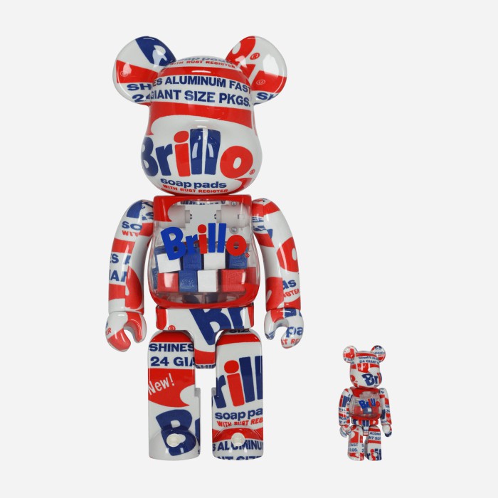 Medicom 100% + 400% Andy Warhol Brillo 2022 Be@rbrick