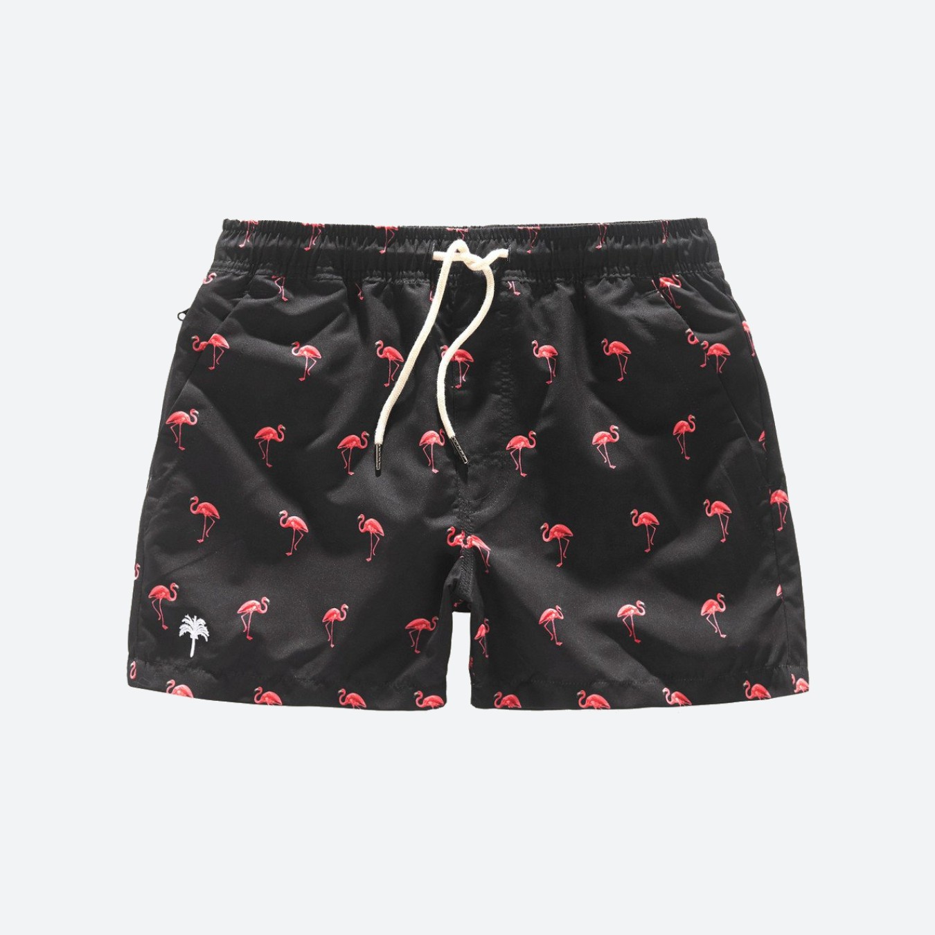OAS Black Flamingo Swim Shorts