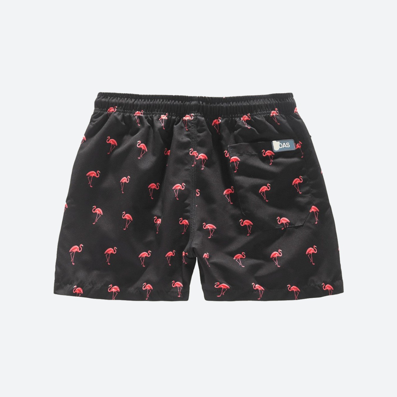 OAS Black Flamingo Swim Shorts