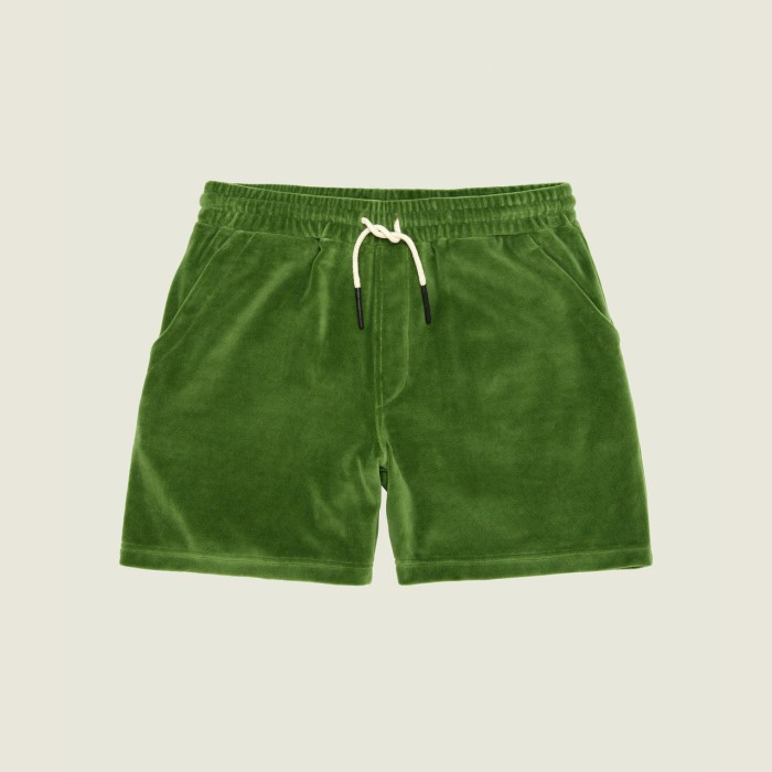 OAS Penny Green Velour Shorts