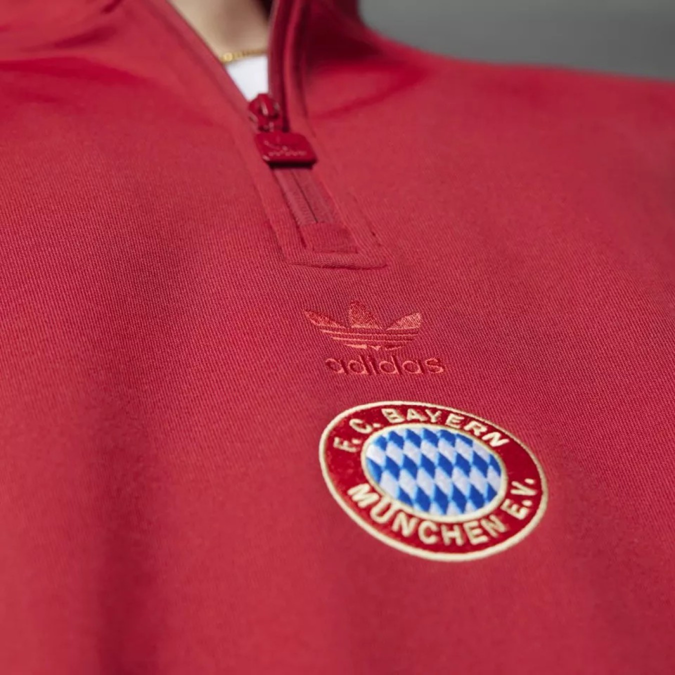 adidas FC Bayern OG Halfzip Crew 