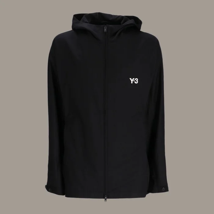 Y-3 Classic Refined Wool Hooded 3-Stripes Jacket