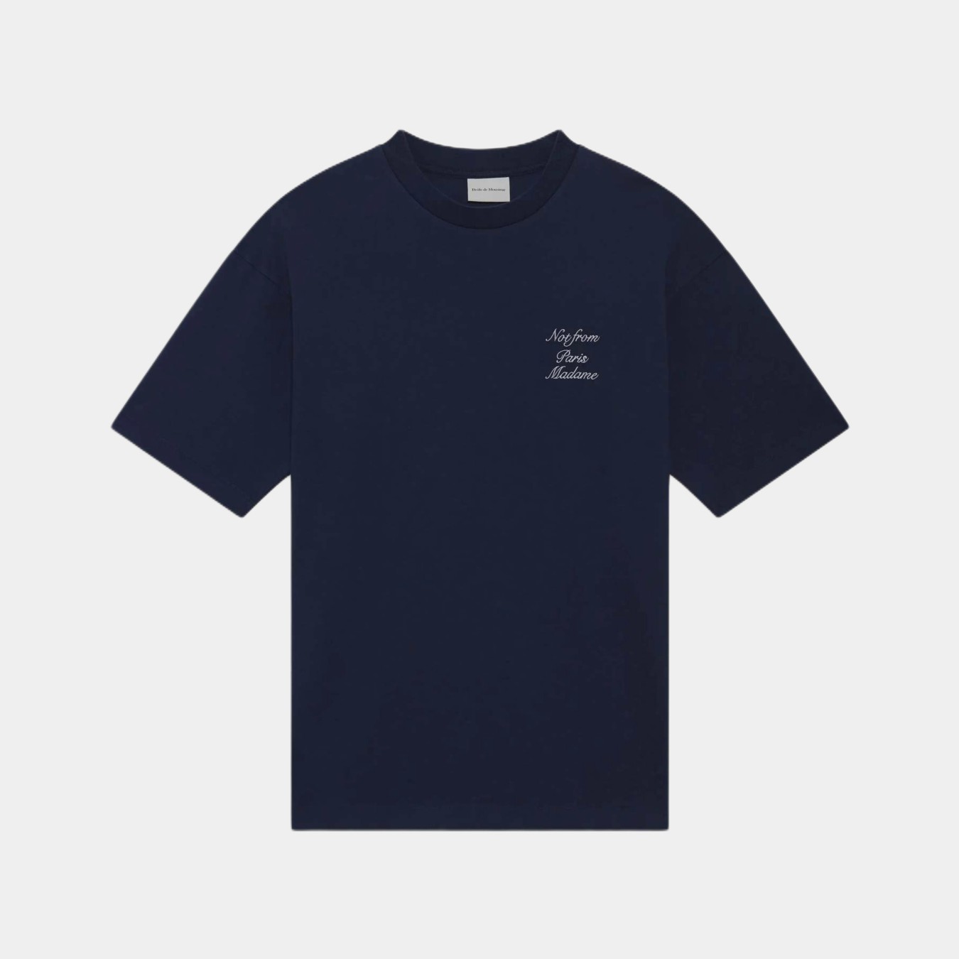 Drôle de Monsieur Le T-Shirt Slogan Calligraphie