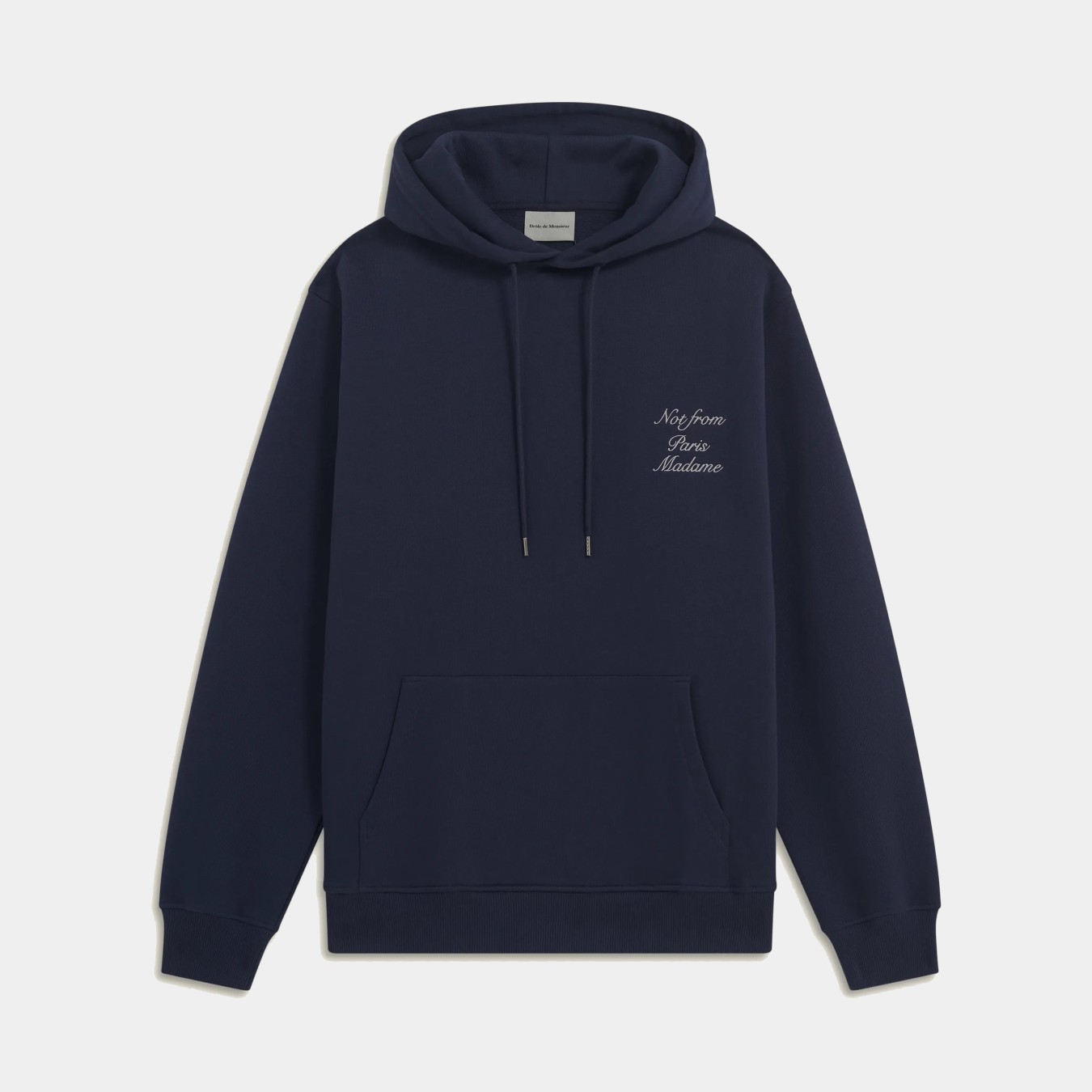 Drôle de Monsieur Le Hoodie Slogan Calligraphie