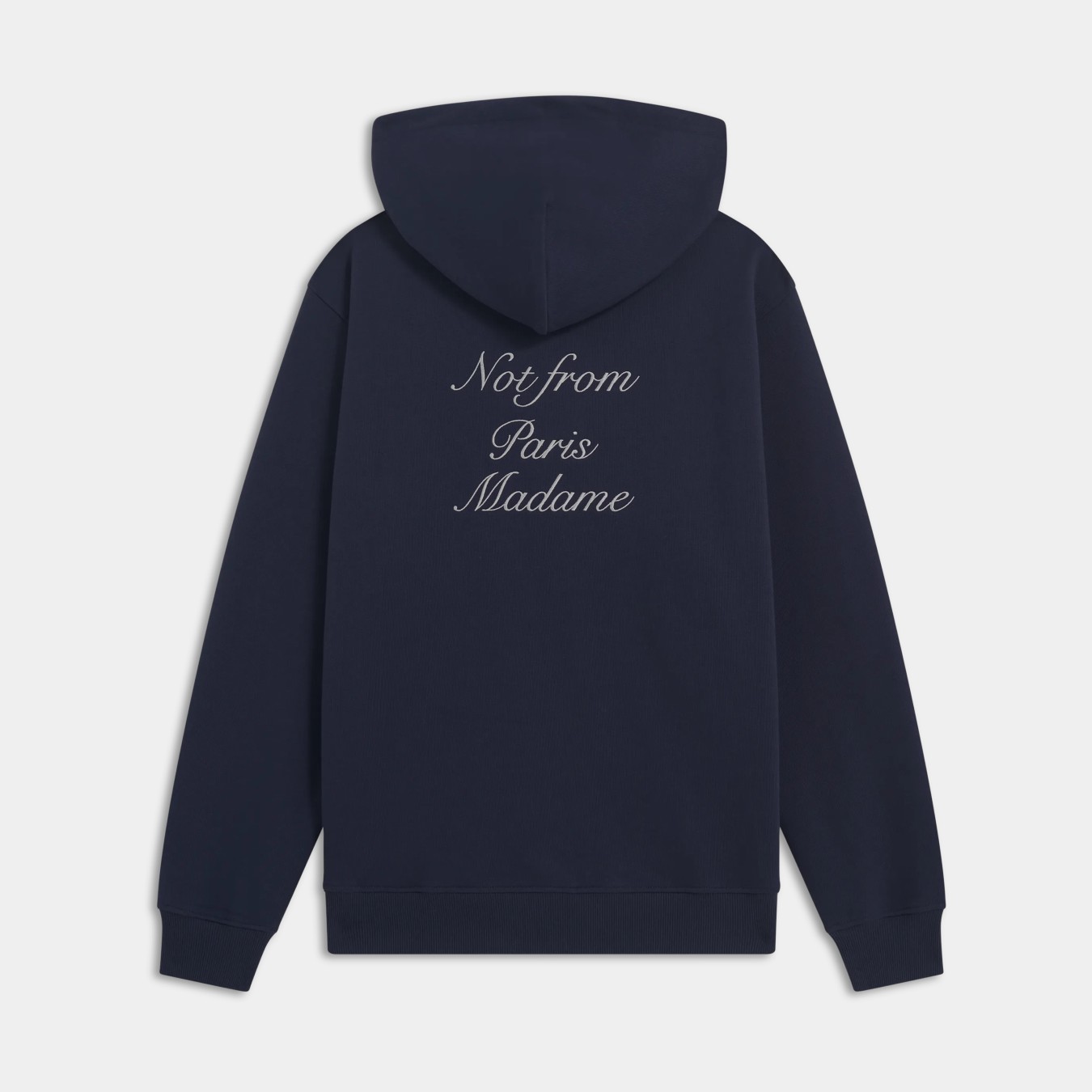Drôle de Monsieur Le Hoodie Slogan Calligraphie