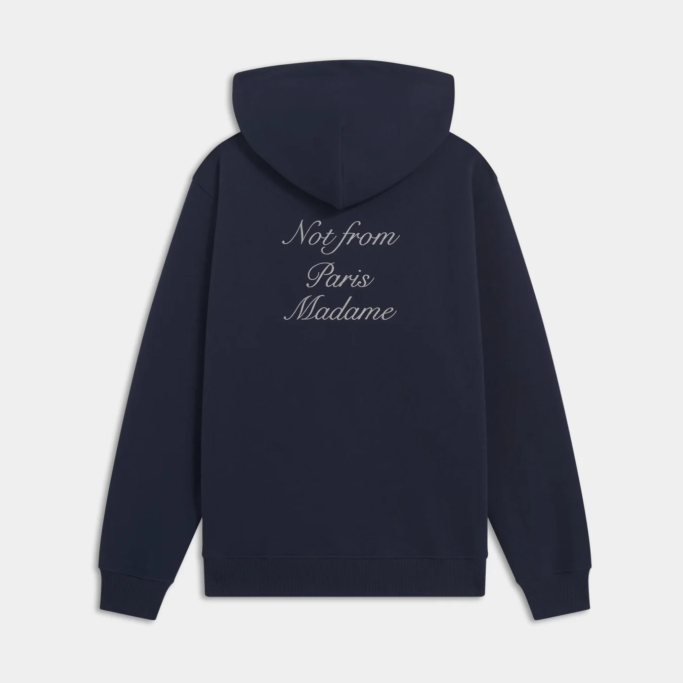 Drôle de Monsieur Le Hoodie Slogan Calligraphie