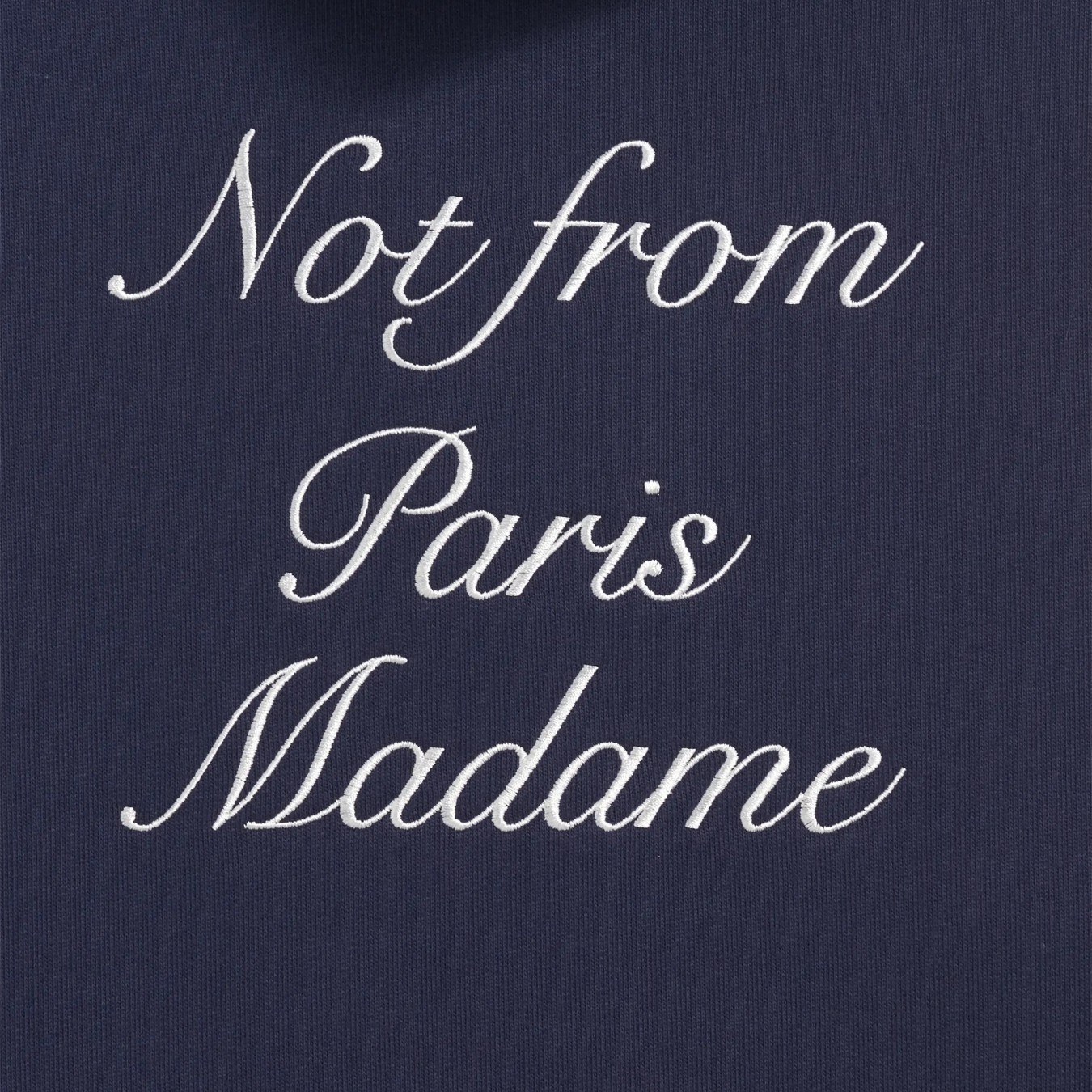 Drôle de Monsieur Le Hoodie Slogan Calligraphie
