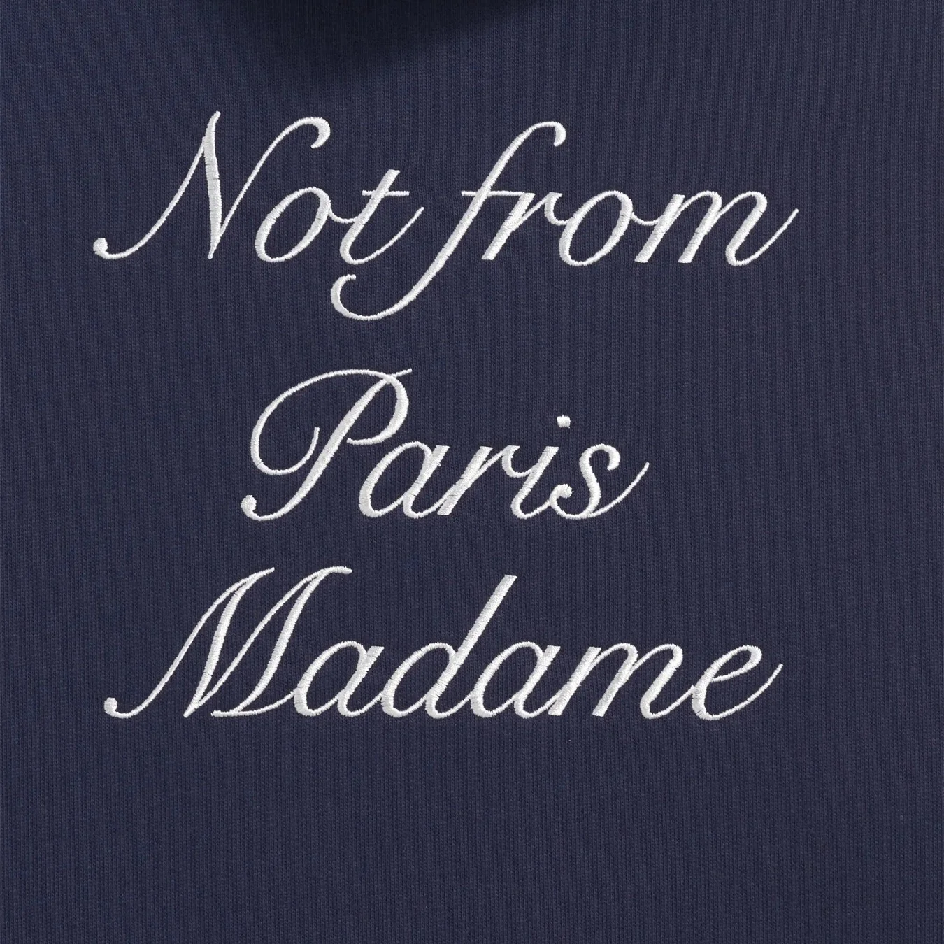 Drôle de Monsieur Le Hoodie Slogan Calligraphie