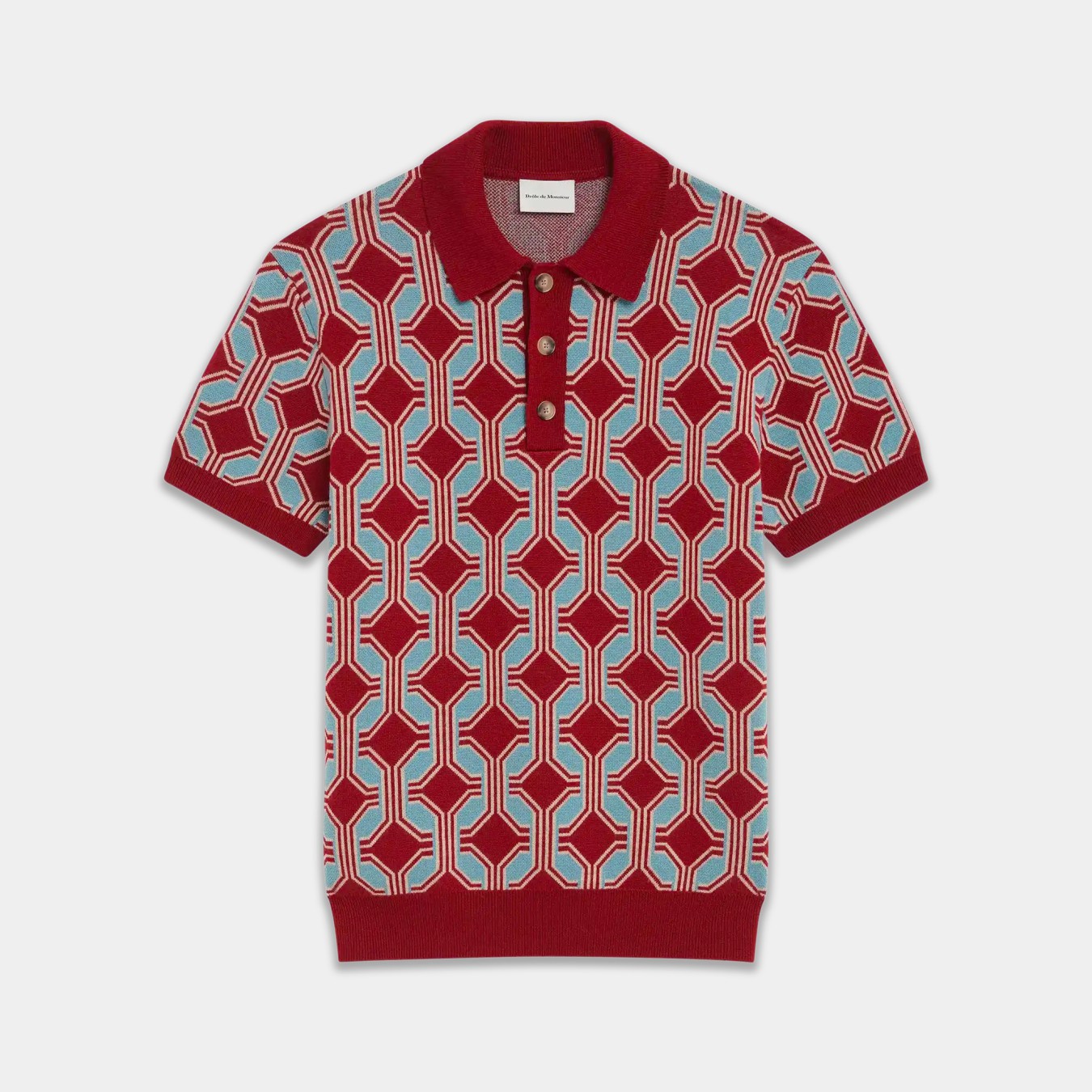 Drôle de Monsieur La Maille Polo Géométrique