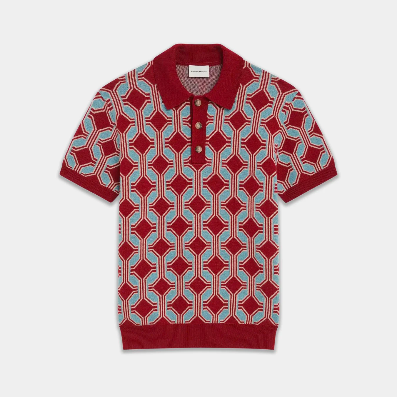 Drôle de Monsieur La Maille Polo Géométrique