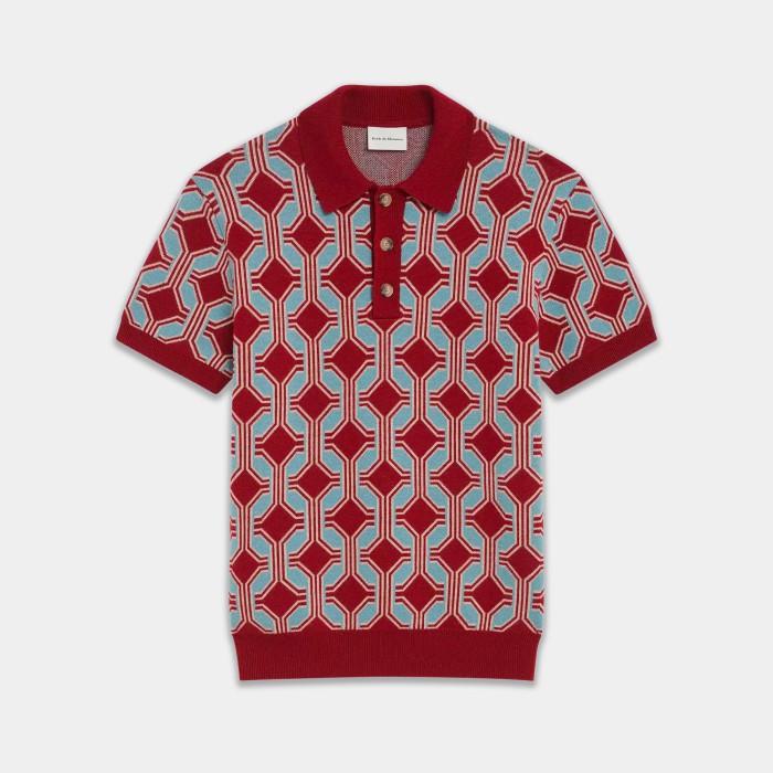 Drôle de Monsieur La Maille Polo Géométrique