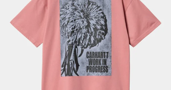 ★ドイツ発*carhartt WIP*新作*Chrysanthemum Tシャツ/BL★ Carhartt WIP Chrysanthemum T-Shirt (Loose) - Dusty Rose
