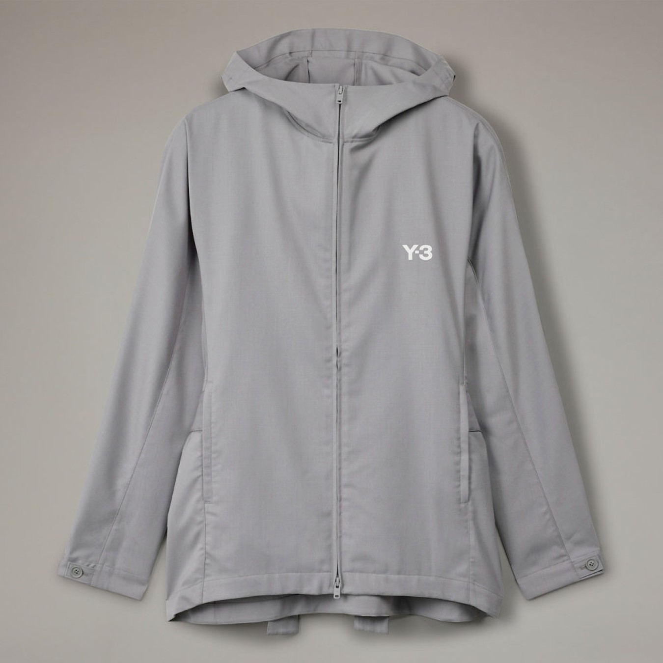 Y-3 Classic Refined Wool Hooded 3-Stripes Jacket