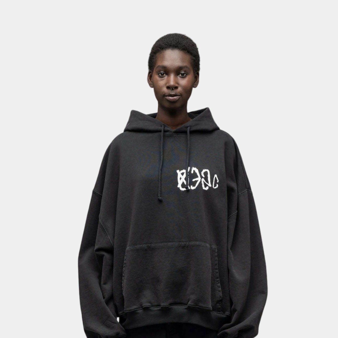 032c "SOS" Bubble Hoodie