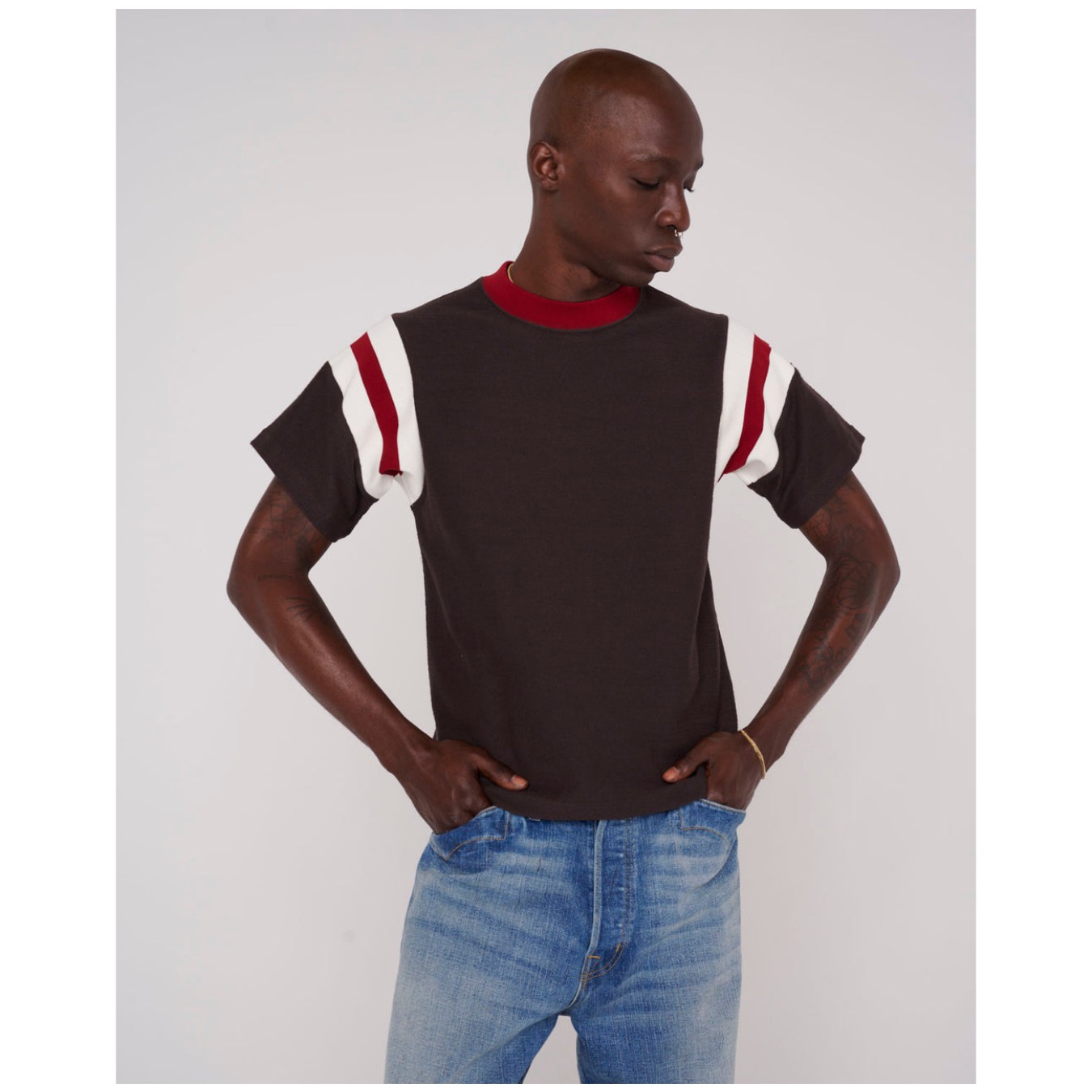 Brain Dead Slubby Football Shirt