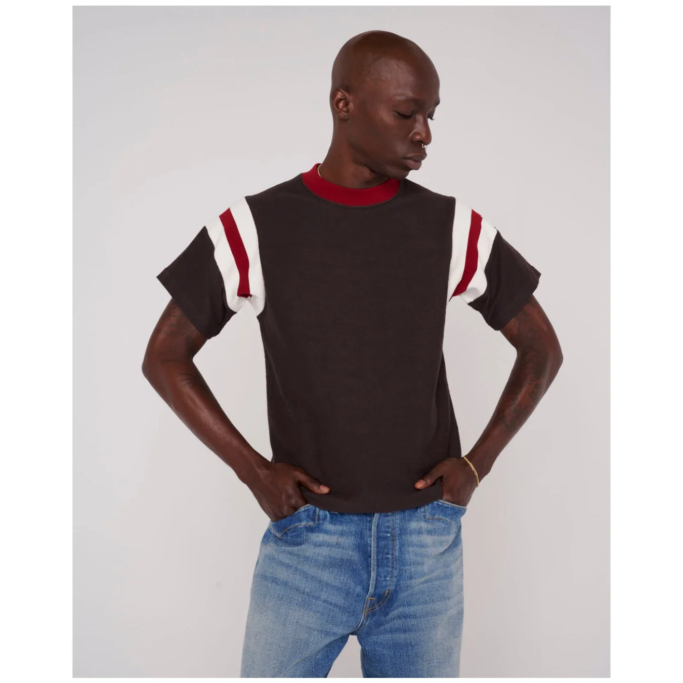 Brain Dead Slubby Football Shirt