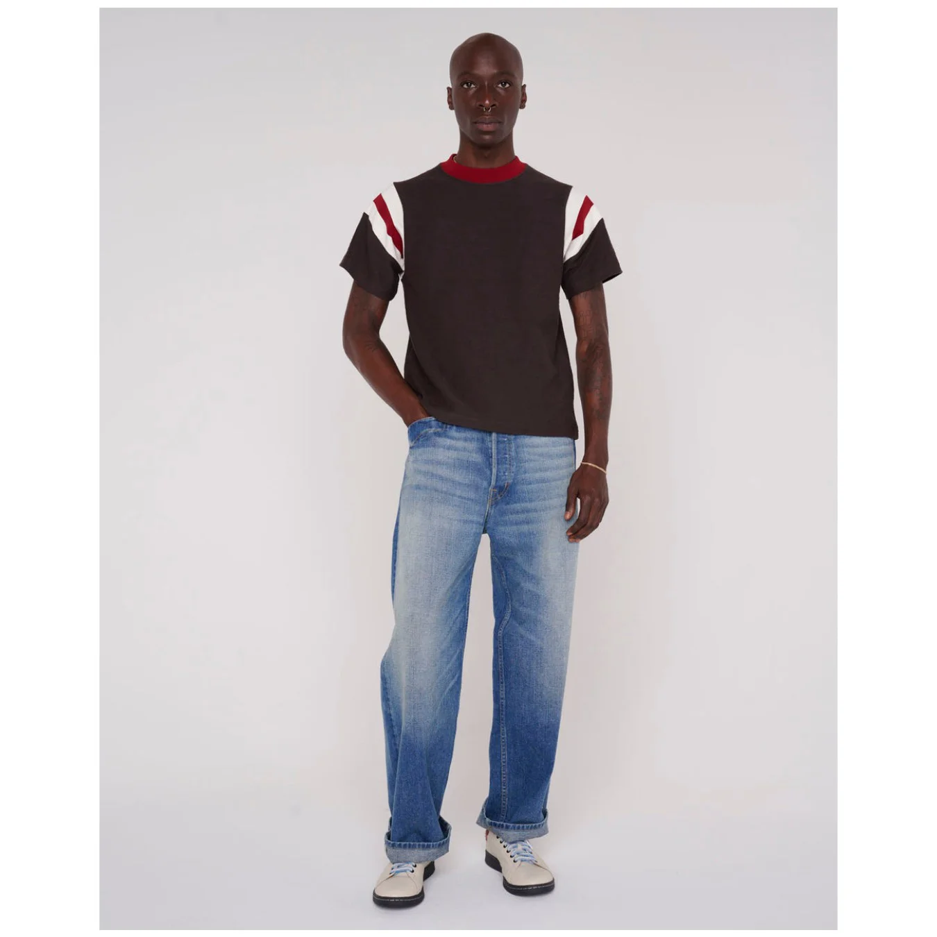 Brain Dead Slubby Football Shirt
