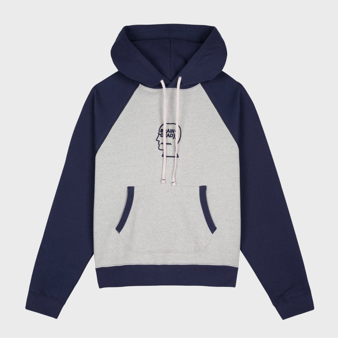 Brain Dead Fleece Logo Head Raglan Hoodie