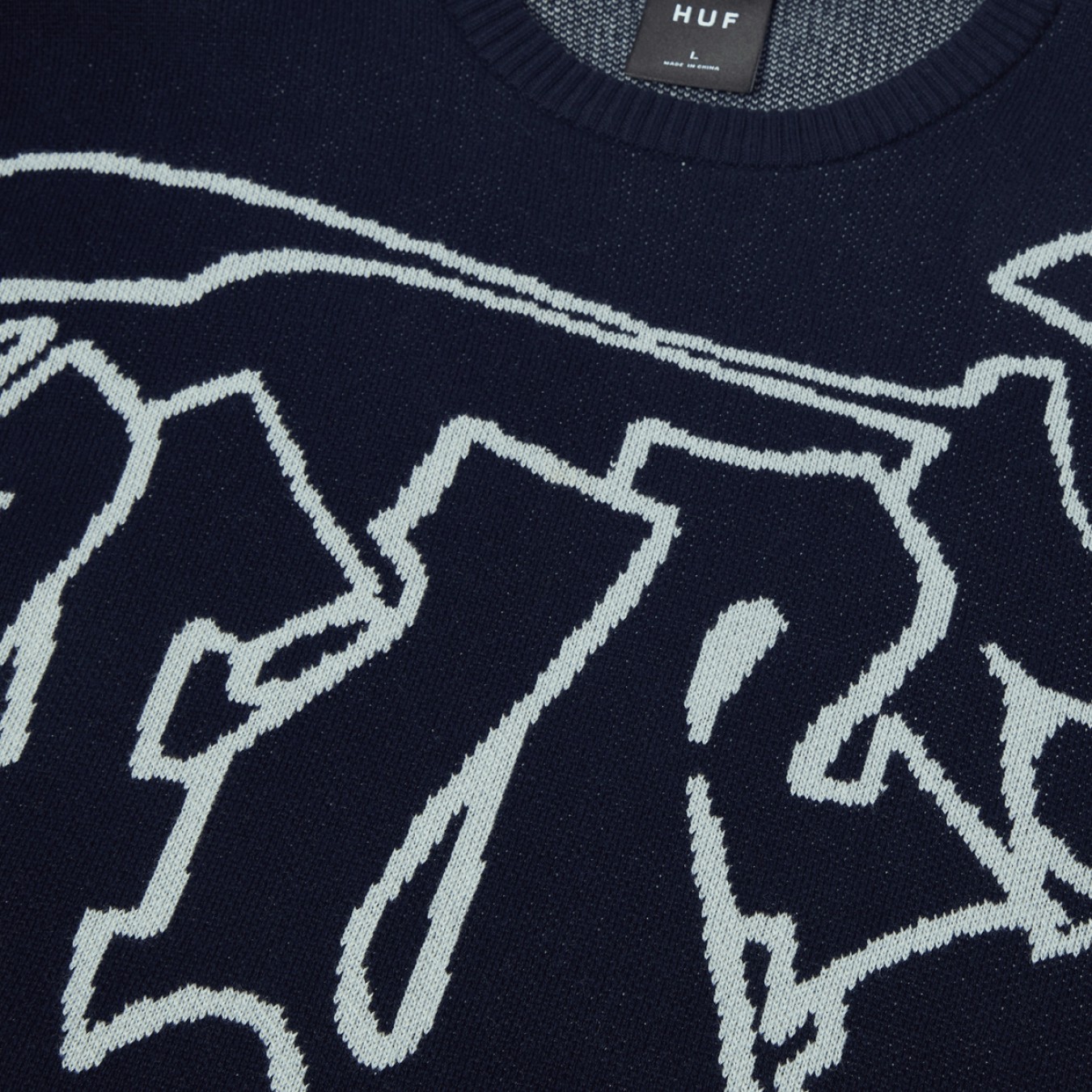 Huf Outlines Crewneck Sweater
