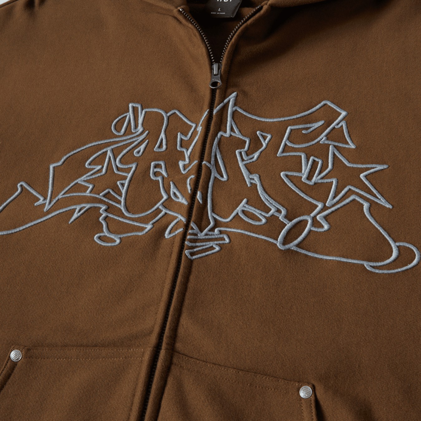 Huf Outlines Heavy Weight Full-Zip Fleece