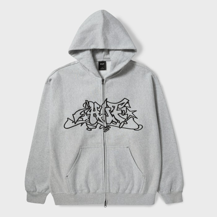 Huf Outlines Heavy Weight Full-Zip Fleece
