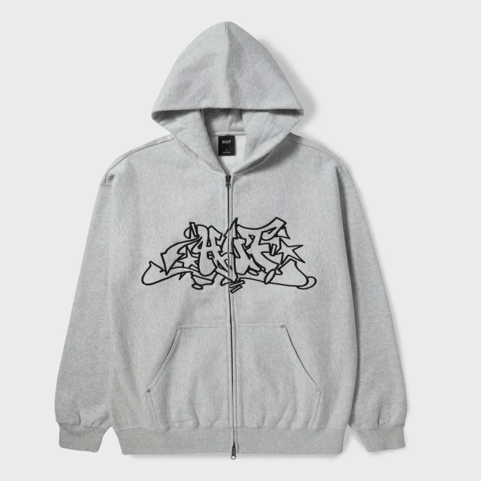 Huf Outlines Heavy Weight Full-Zip Fleece