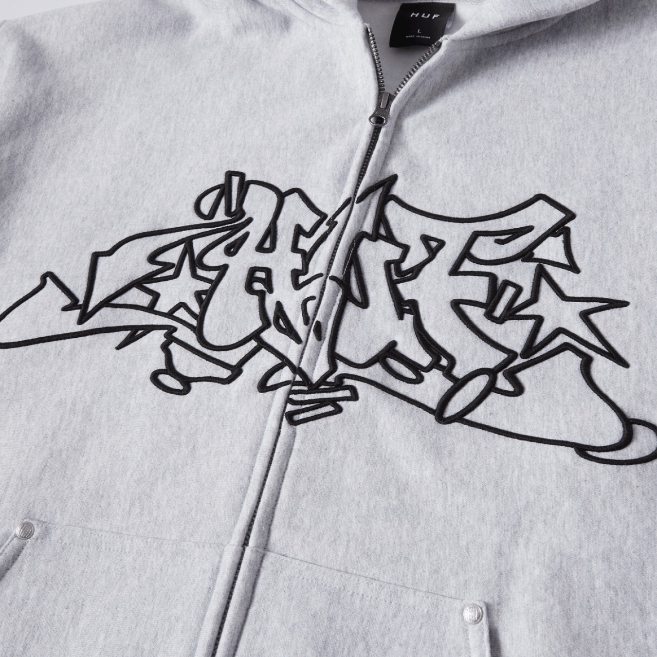Huf Outlines Heavy Weight Full-Zip Fleece
