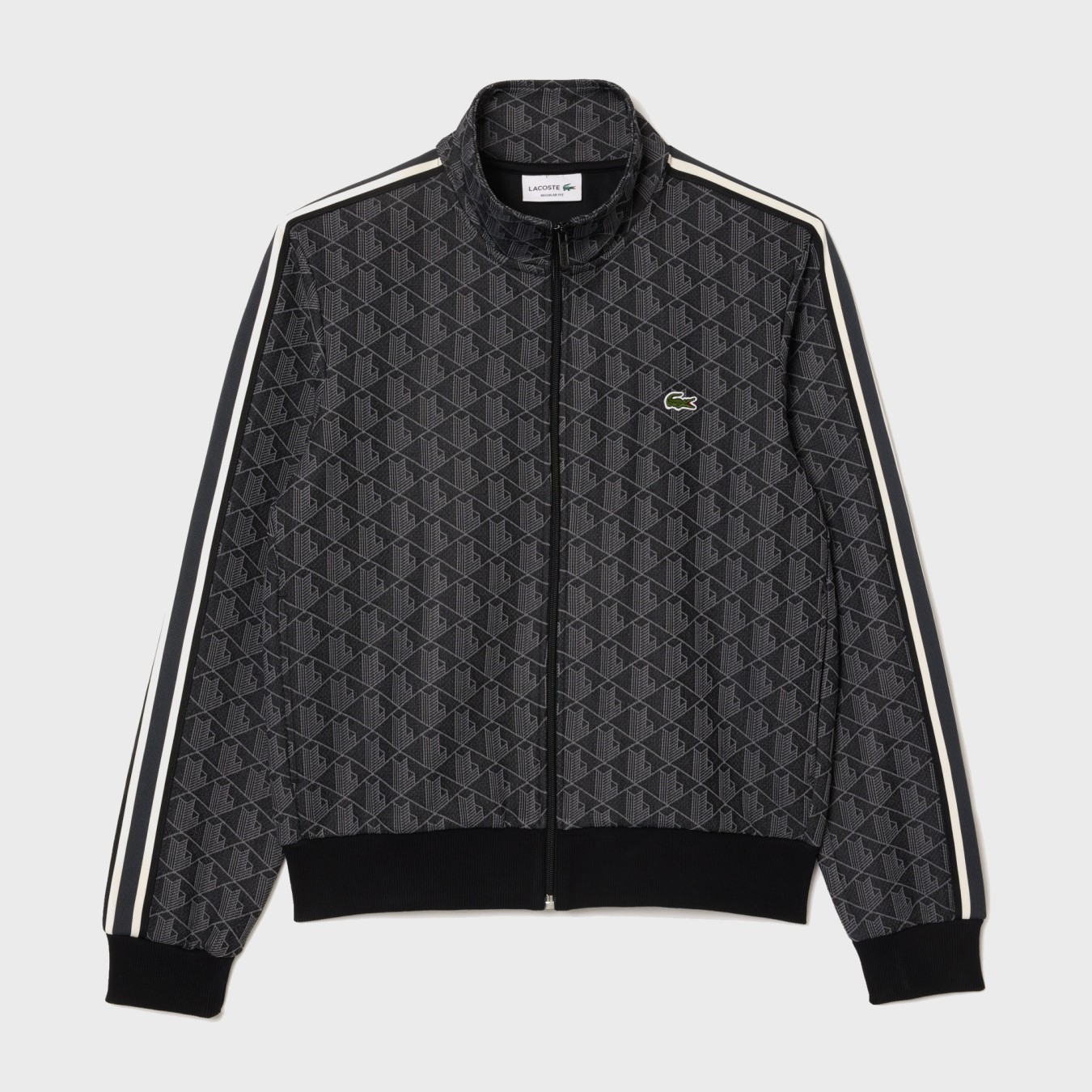Lacoste Paris Zip-Up Jacquard Track Jacket