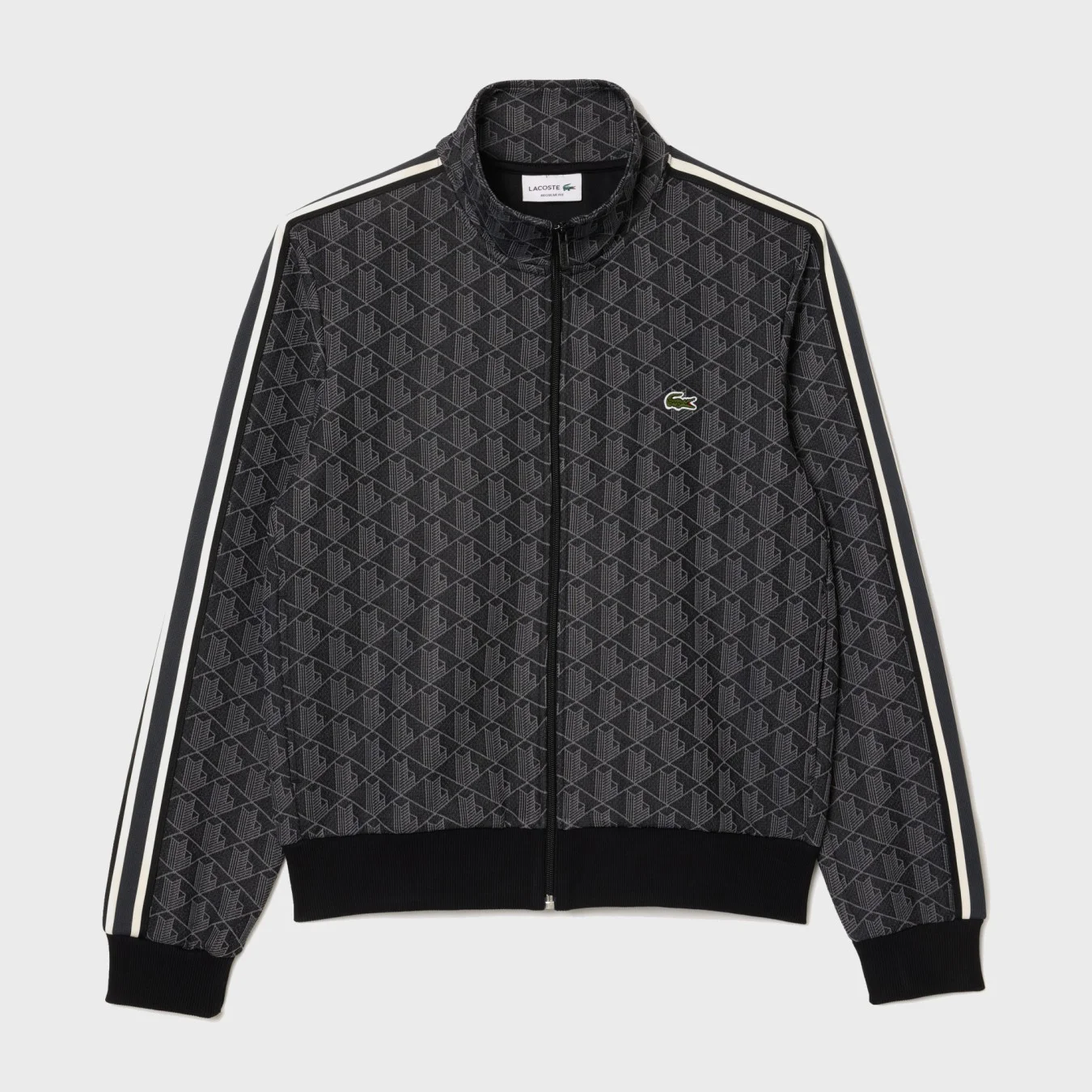 Lacoste Paris Zip-Up Jacquard Track Jacket