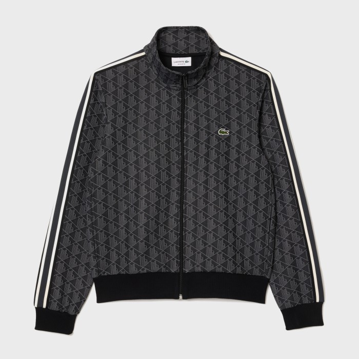 Lacoste Paris Zip-Up Jacquard Track Jacket