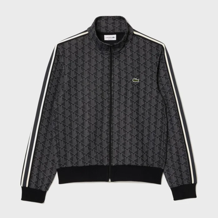 Lacoste Paris Zip-Up Jacquard Track Jacket