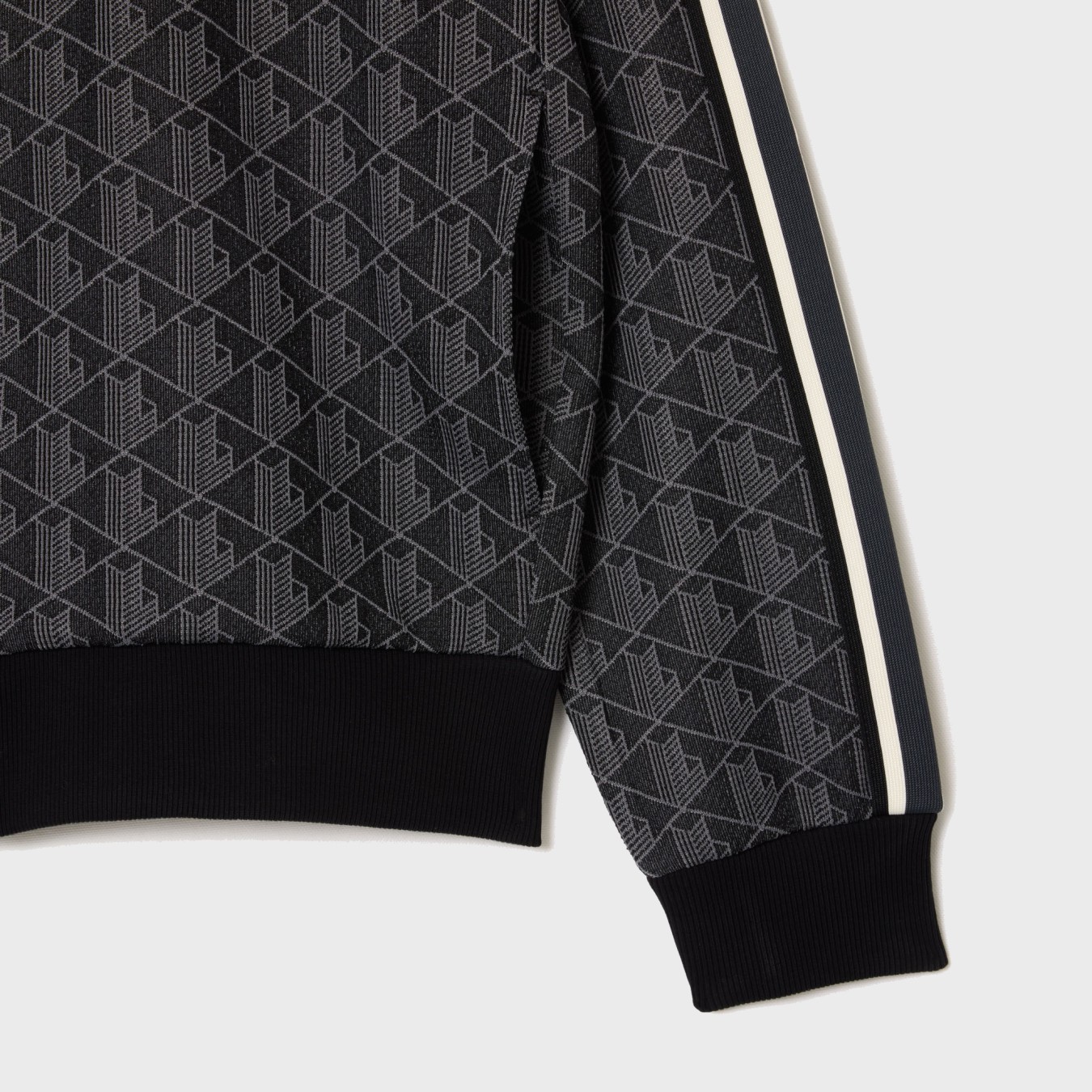 Lacoste Paris Zip-Up Jacquard Track Jacket