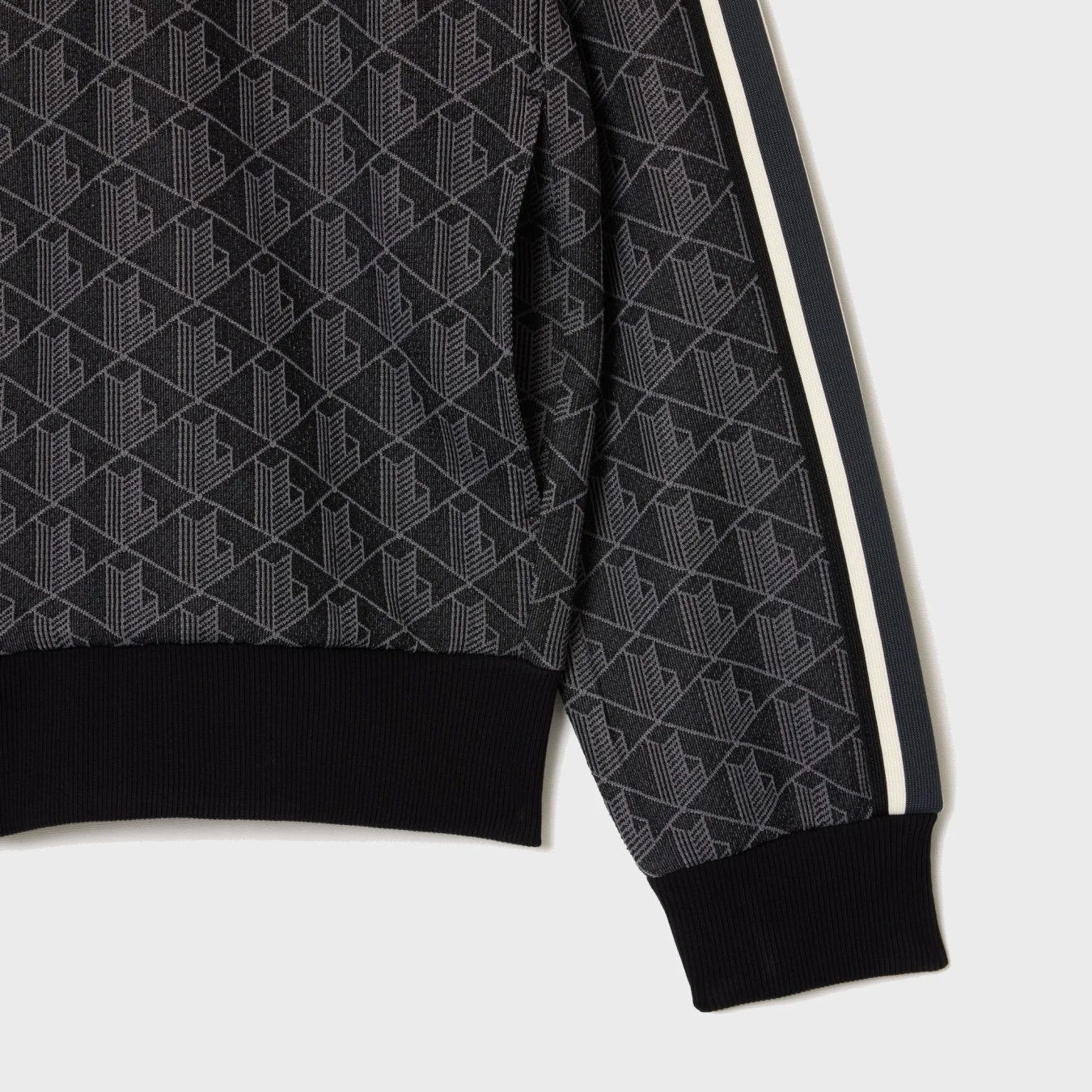 Lacoste Paris Zip-Up Jacquard Track Jacket