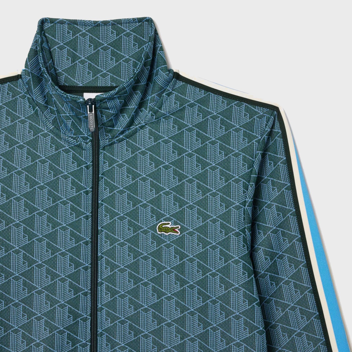 Lacoste Paris Zip-Up Jacquard Track Jacket