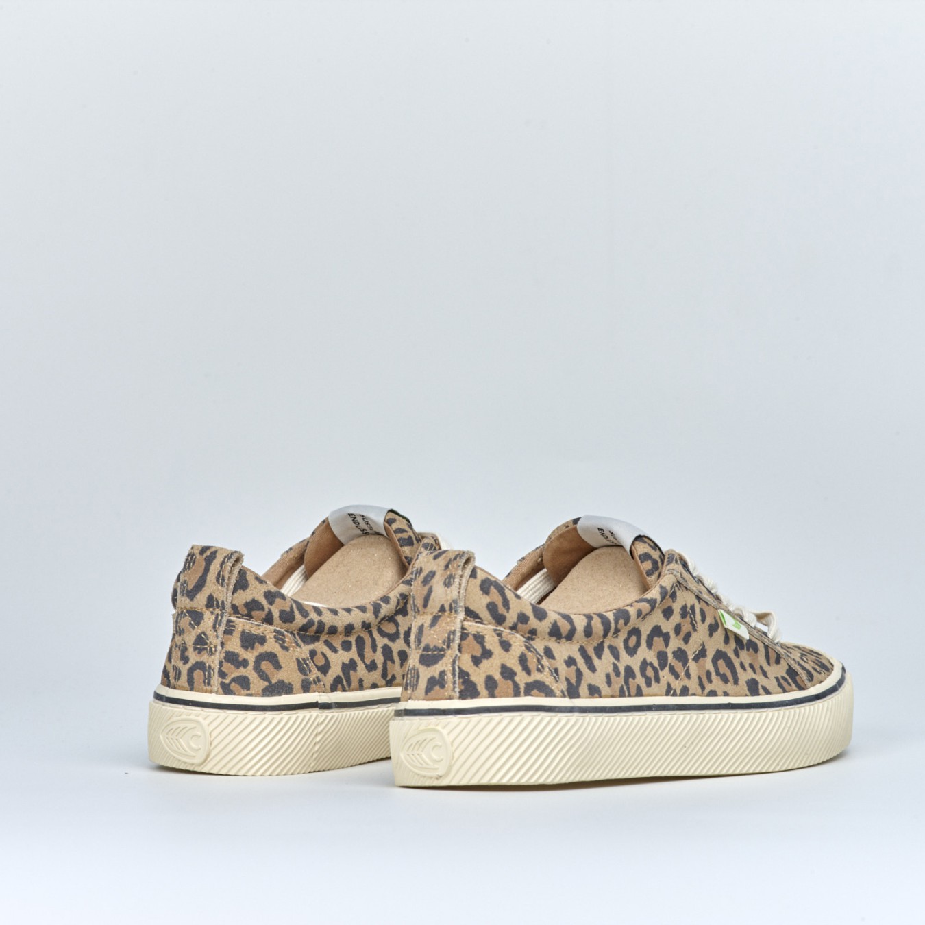 Cariuma OCA Low Stripe Leopard Print Suede W
