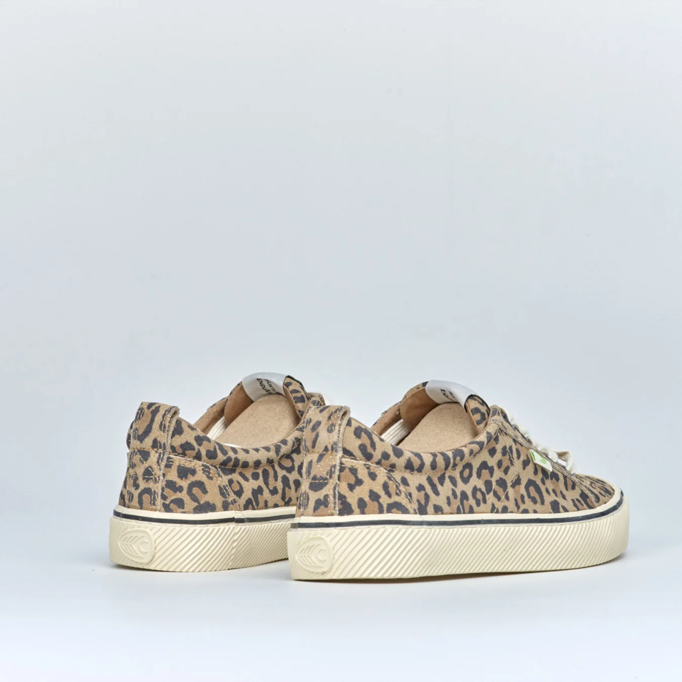 Cariuma OCA Low Stripe Leopard Print Suede W