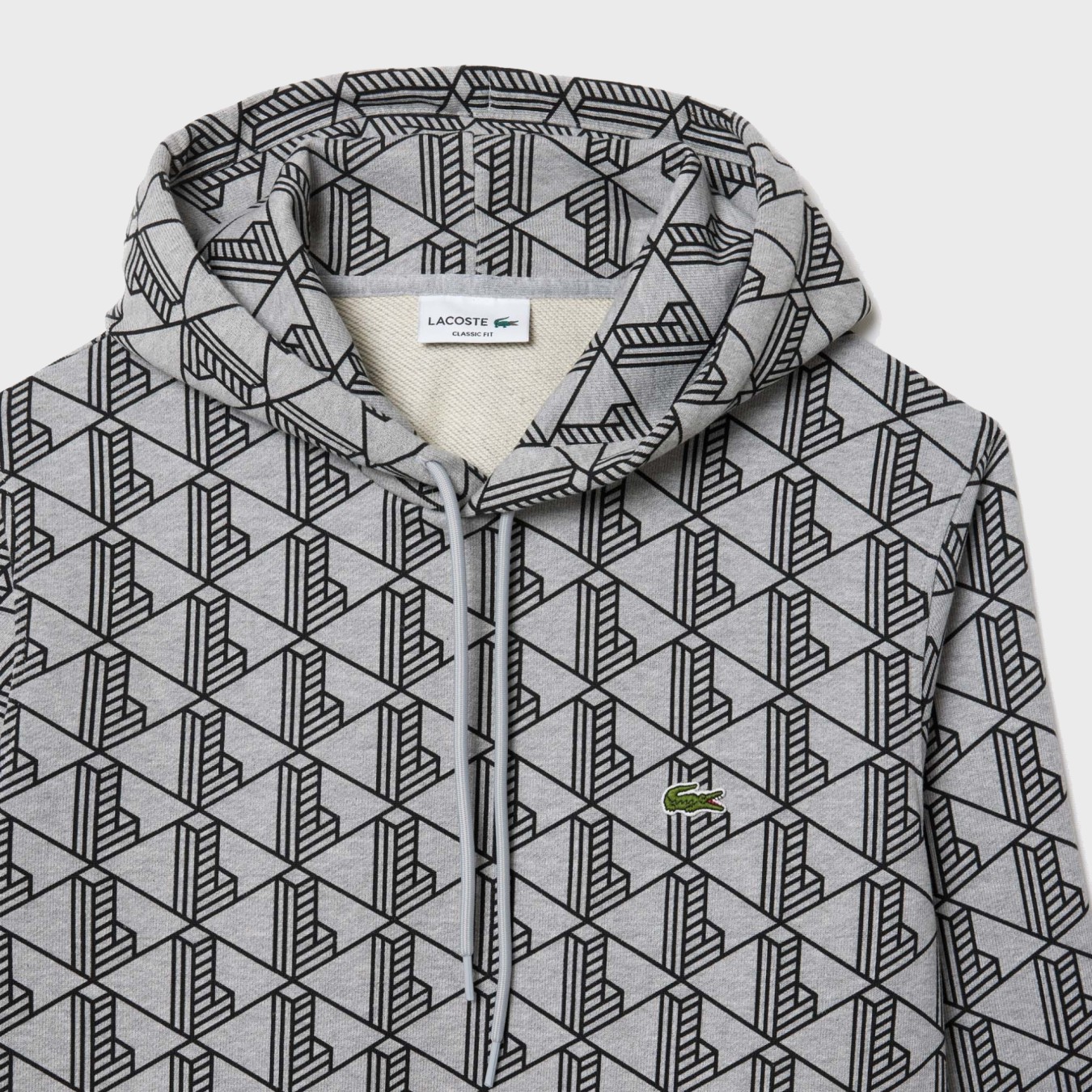 Lacoste Monogram Fleece Hoodie 