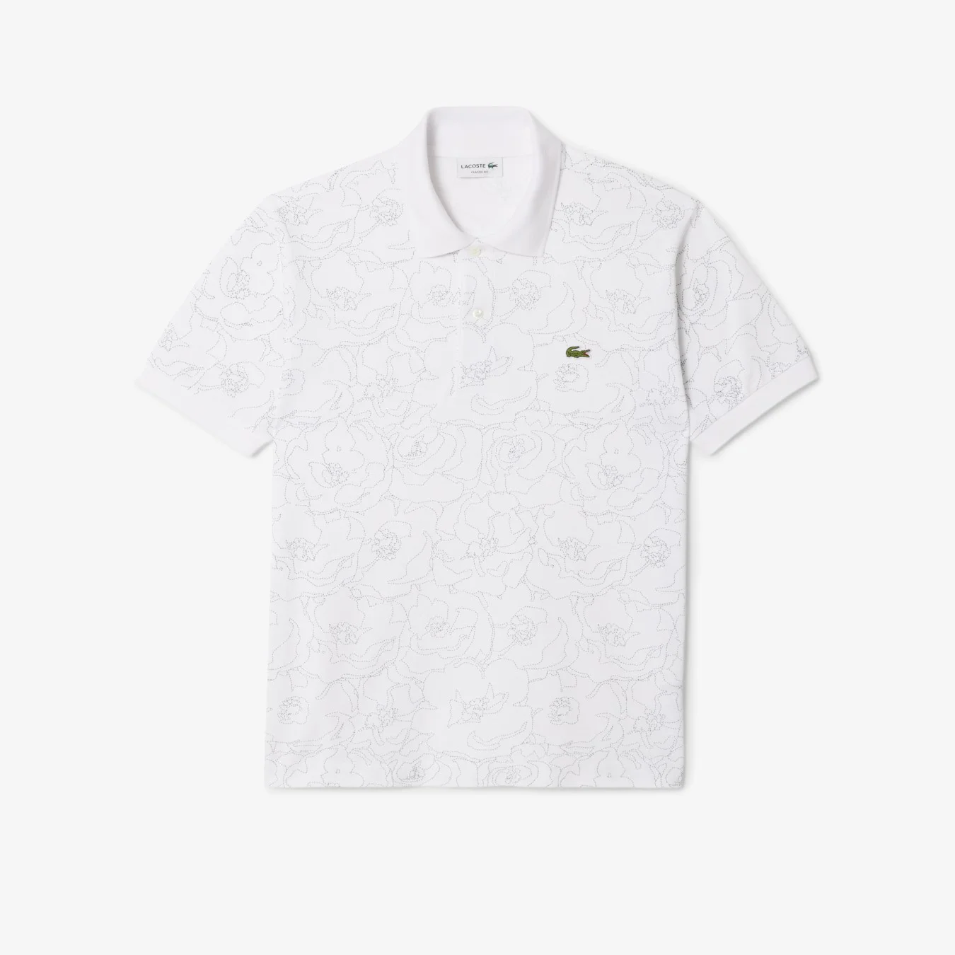 Lacoste Flower Print L.12.12 Polo Shirt