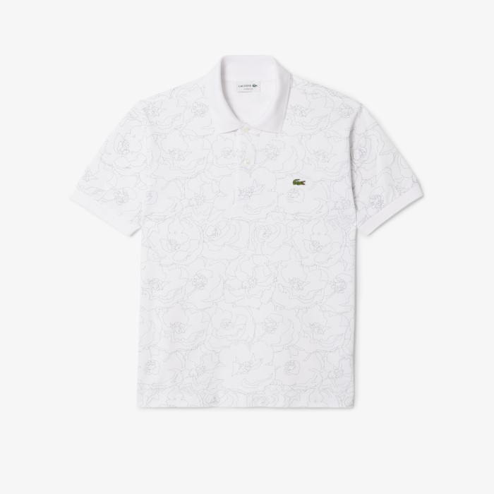 Lacoste Flower Print L.12.12 Polo Shirt