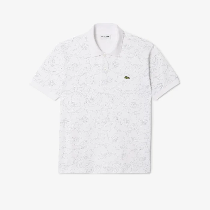Lacoste Flower Print L.12.12 Polo Shirt