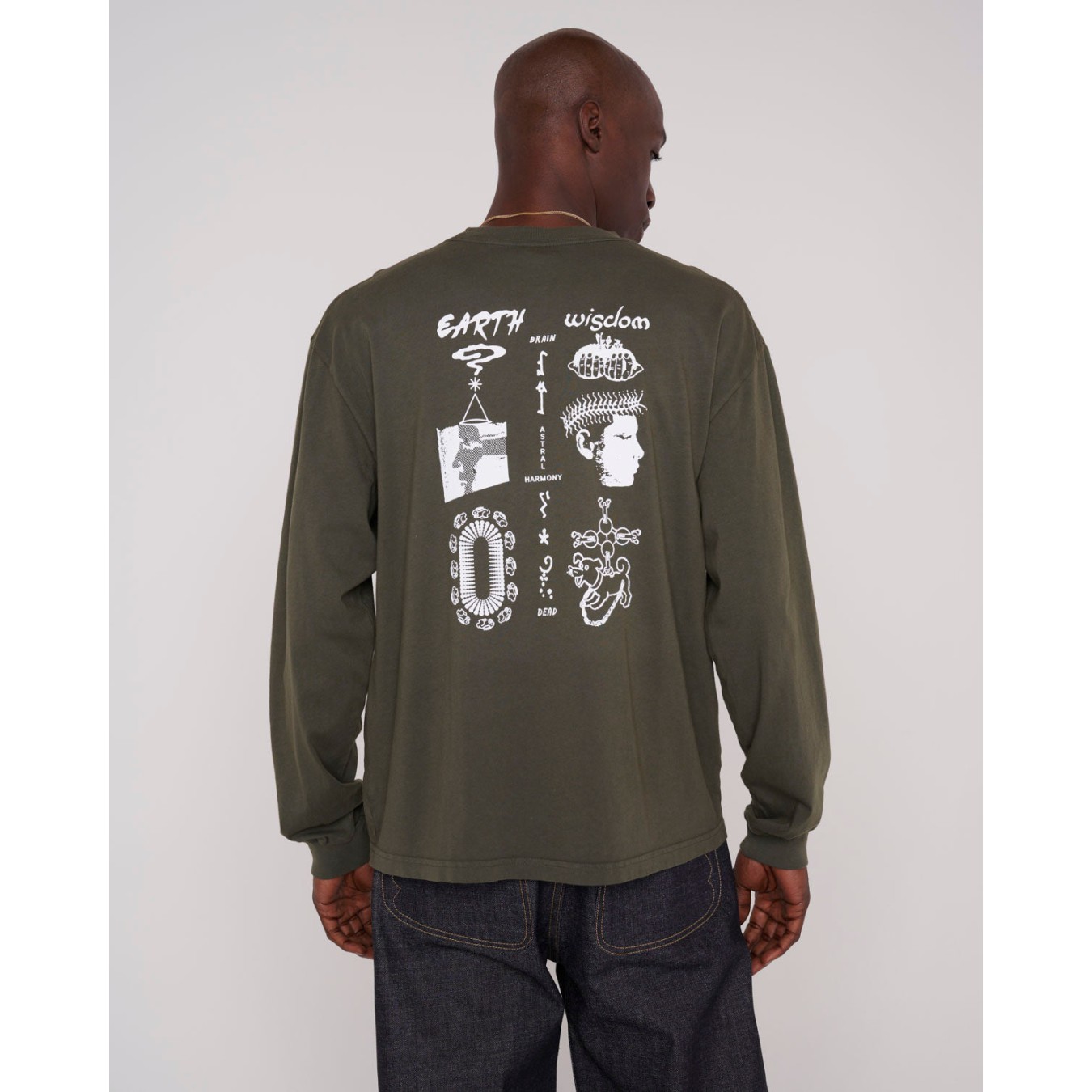 Brain Dead Earth Wisdom Long Sleeve Shirt