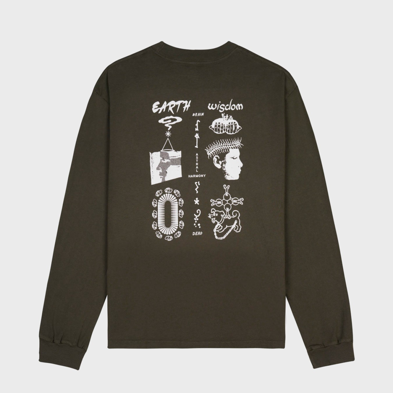 Brain Dead Earth Wisdom Long Sleeve Shirt